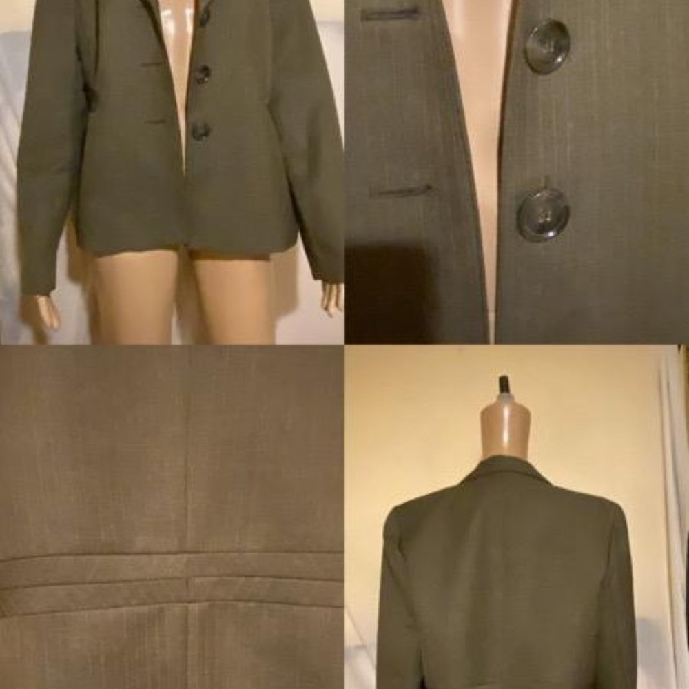 Evan Picone pinstriped suit jacket